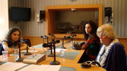 Теодора Къркеланова, Ирен Леви и Гергина Тончева в студиото на предаването