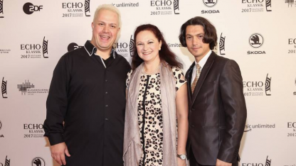 Любен Димитров, Аглика Генова и Йордан Камджалов на наградите ECHO Klassik 2017