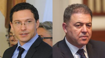 Οι υπουργοί Εξωτερικών και Άμυνας, Ντανιέλ Μίτοφ και Νικολάι Νέντσεφ