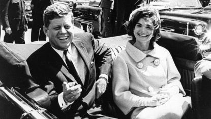 35-ят президент на САЩ Джон Кенеди съпругата му - първа дама на САЩ Жаклин Кенеди 