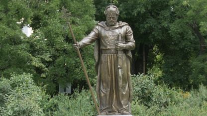 Паметникът на цар Самуил до базиликата „Св. София“ в София
