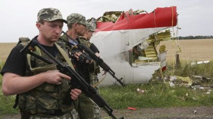 Упавший малазийский самолет в Украине
