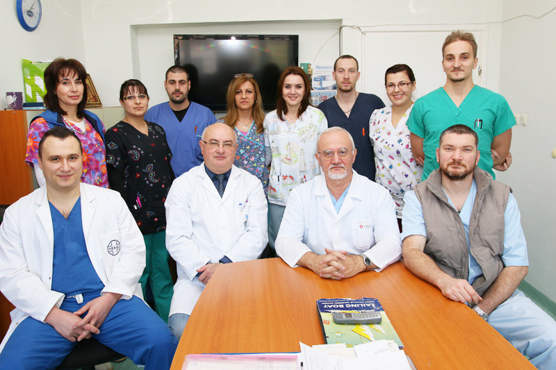Екипът на Клиниката по съдова хиругия               Снимка: болница Света Марина - Варна