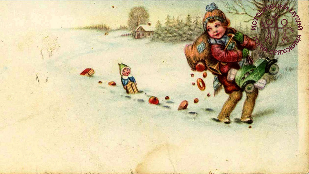 История рождественской открытки: ангелы, Дед-Мороз в космосе, и снова ангелы - steklorez69.ru