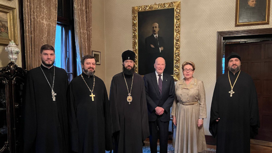 Симеон Сакскобургготски прие делегация от Руската православна църква, която е