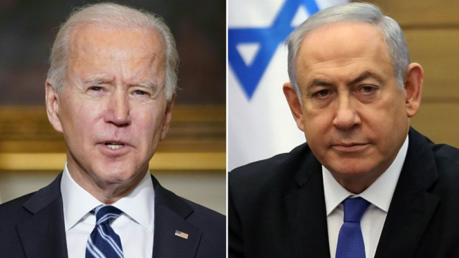 В разговор с израелският министър-председател Бенямин Нетаняху американският президент Джо