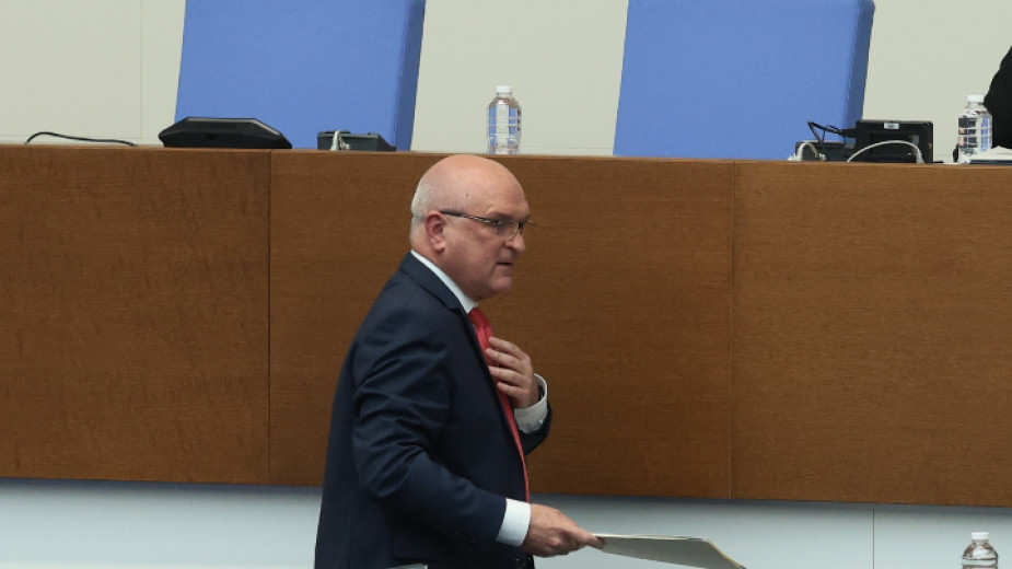 Служебният премиер Димитър Главчев на извънредното заседание на НС - 21 май 2023 г.