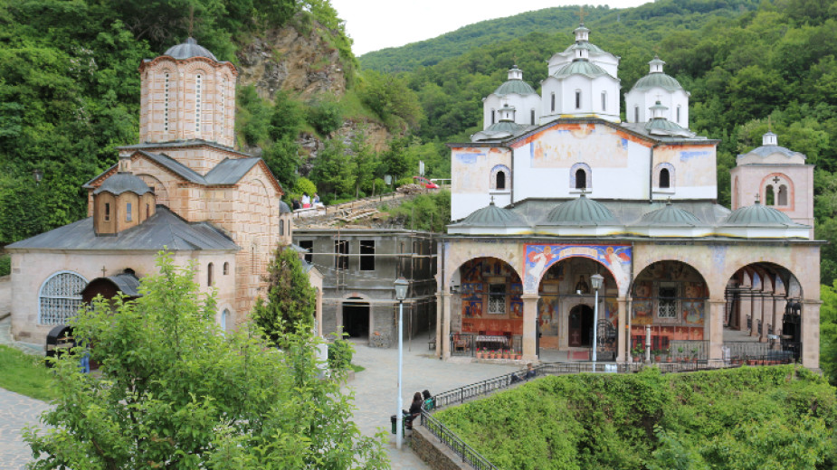 В манастира Св. Йоаким Осоговски до Крива паланка в Република