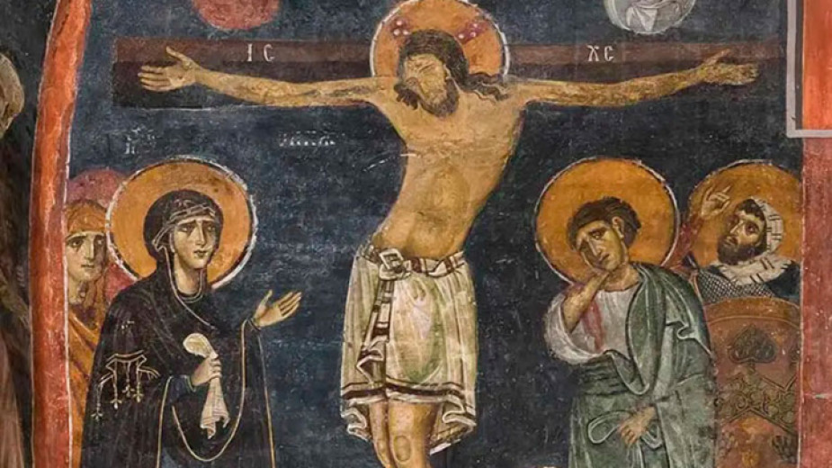 Изображение на Разпятие Христово в Боянската църква
