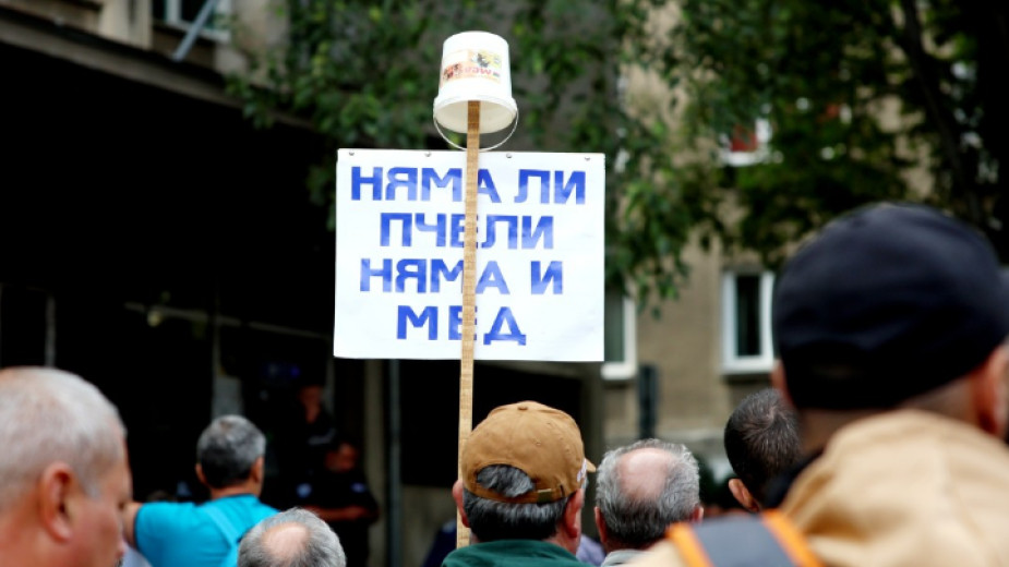 Διαδήλωση μελισσοκόμων μπροστά από το υπουργείο Γεωργίας