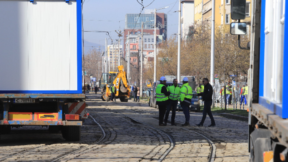 Днес започва ремонтът на трамвайното трасе на трамвай номер 5 в участъка от Съдебната палата до кв. „Княжево“