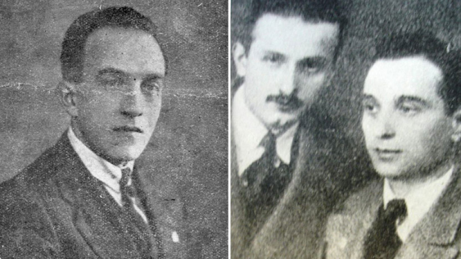 Mühendis Georgi M. Georgiev. Mehmed Refik (solda) ve”Vatan radyosu”Birliği Başkanı mühendis Marin Marinov.