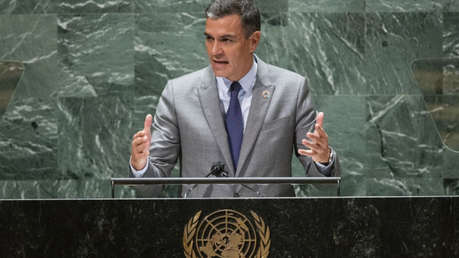 Испанският премиер Педро Санчес обяви пред Общото събрание на ООН