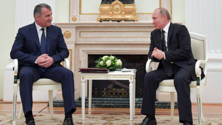 Владимир Путин с лидера на Южна Осетия Анатолий Бибилов, 6 март 2019 г.