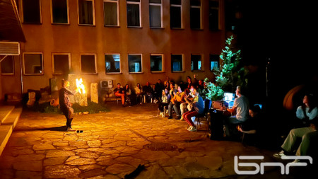 Огнено шоу за Европейската нощ на музеите в Хасково