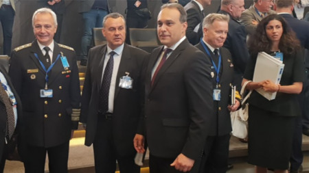 Minister Dragomir Zakov at the NATO defence ministers meeting in Brussels