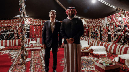  Антъни Блинкънн се срещна с престолонаследника на Саудитска Арабия Мохамед бин Салман