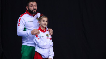Преслава Пенчева и Станислав Стоянов (треньор)