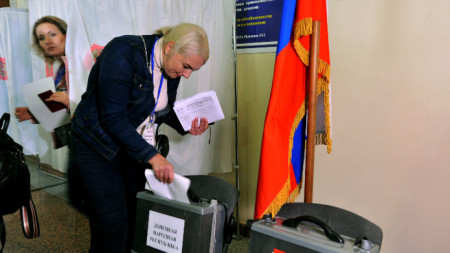 Гласуване в Шахти, Ростовска област, 24 септември 2022 г.