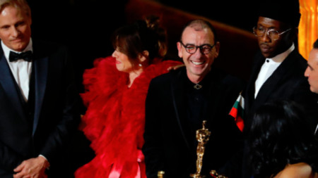 Актьорът Димитър Маринов, който развя българското знаме на церемонията „Оскар“, на която за най-добър филм беше отличен „Зелената книга“.