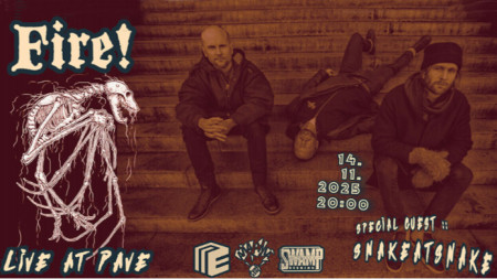 Fire! – Йохан Бертлинг, Матс Густафсон и Андреас Верлийн, плакат: 