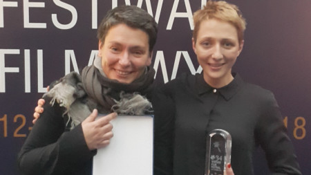 Мартина Апостолова (вдясно) с режисьорката Надежда Косева.