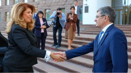 Илиана Йотова с Игорем Гросу в Кишиневе, 31 октября 2023 г.