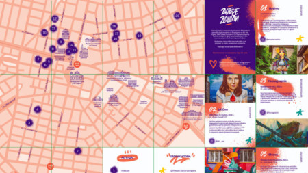 Картата Street Art Sofia създадена по инициатива на Столичната община