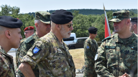 Admiral Giuseppe Cavo Dragone and Admiral Emil Eftimov