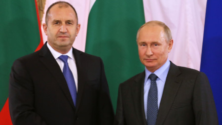 Presidents Rumen Radev and Vladimir Putin