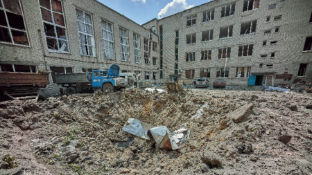 Ракета е ударила жилищен район в Харков, 5 юли 2022 г.