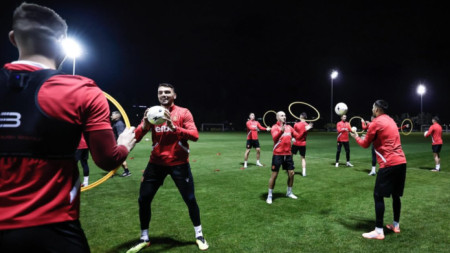 Националите ни тренират в Бояна