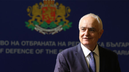 Caretaker Minister of Defense Atanas Zapryanov