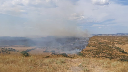 Локализират се огнищата на пожара в село Бучино вече няма