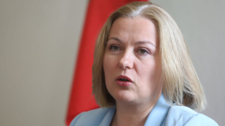 Министърът на правосъдието Надежда Йорданова, 14 юни 2022 г.