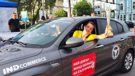 21 годишният Павел Джалев от София спечели титлата Най добър млад шофьор
