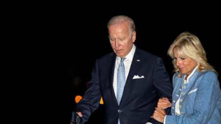 Президентът на САЩ Джо Байдйън със съпругата си Джил