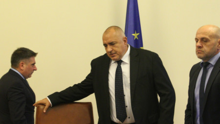 Премиерът Бойко Борисов, вицепремиерът Томислав Дончев и министърът на правосъдието Данаил Кирилов 
