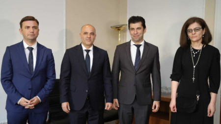 Meeting of the prime ministers of Bulgaria and North Macedonia in Rome, May 23, 2022