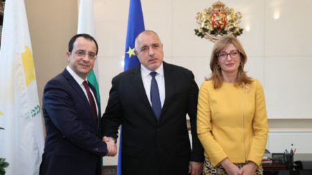 Бойко Борисов и Екатерина Захариева се срещнаха с първия дипломат на Кипър Никос Христодулидис 
