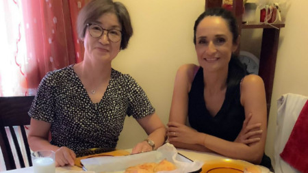 Makiko visited Antoaneta Vitale in Plovdiv to learn how to make banitsa