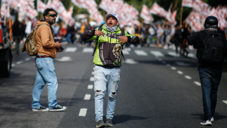 Протест в Буенос Айрес, 10 април 2024 г.