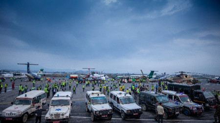 Линейки на летището в Катманду, Непал, 30 май 2022 г.