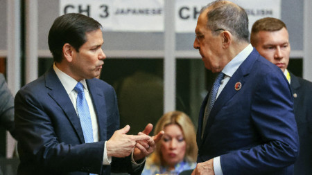 Марко Рубио и Сергей Лавров в Куала Лумпур, 11 юли 2025 г.