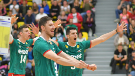Мъжкият национален отбор на България по волейбол победи като гост