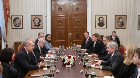 Държавният глава Румен Радев проведе среща с председателя на Федералния конституционен съд на Федерална република Германия проф. д-р Щефан Харбарт.