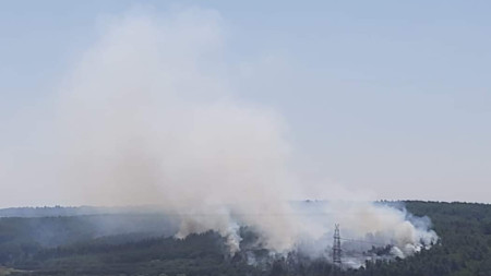 Пожар край селата Патерма и Ардея, общ. Комотини 