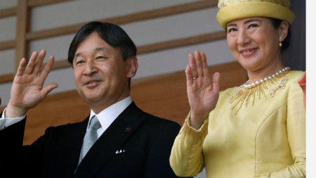 Новият император на Япония Нарухито и съпругата му Масако