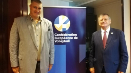Президентът на Европейската конфедерация по волейбол CEV Александър Боричич пристигна