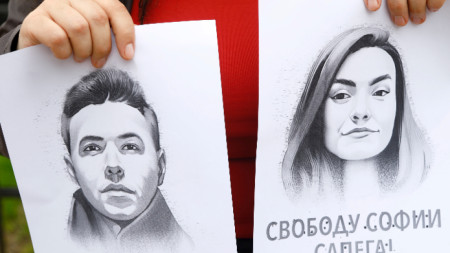 Рускинята София Сапега приятелката на беларуския опозиционен журналист Роман